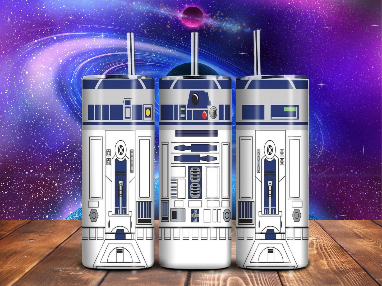 Galactic Companion Droid Tumbler – 20oz Sci-Fi Inspired Cup