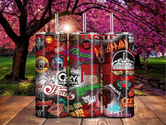 Rock Legends Collage 20oz Sublimated Tumbler – Music Inspired Design