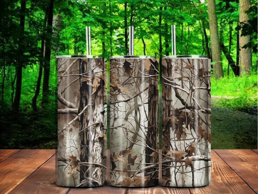 Realtree Camo 20oz Tumbler – Full Wrap Hunting Print for Outdoorsmen