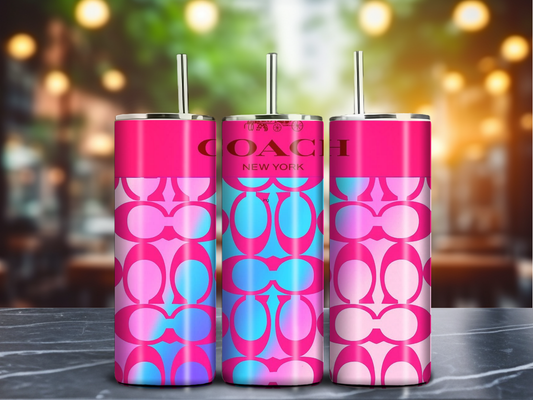 Pink Holographic Inspired 20oz Tumbler – Bold Fashion Drinkware