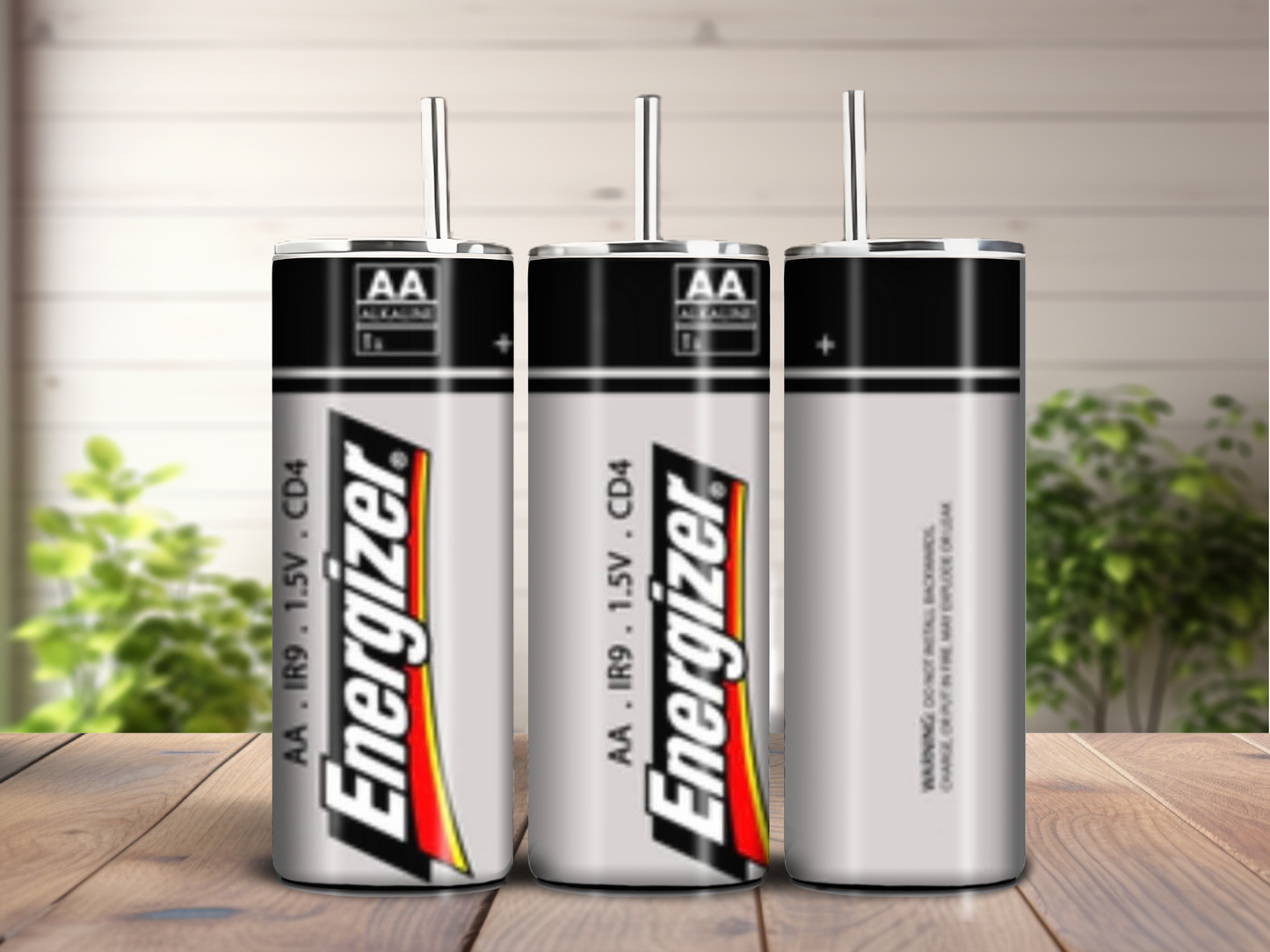 Energizer Battery 20oz Tumbler – Funny AA Battery-Inspired Cup for Coffee Lovers