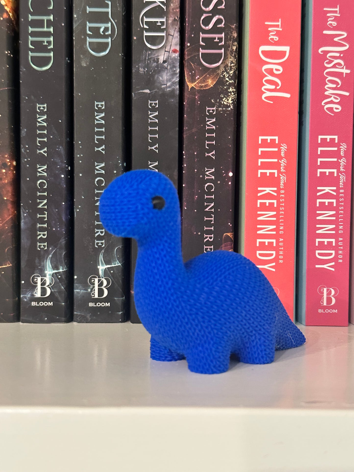 Bookshelf Buddies, 3D Printed Knit-Texture Animal Figurines