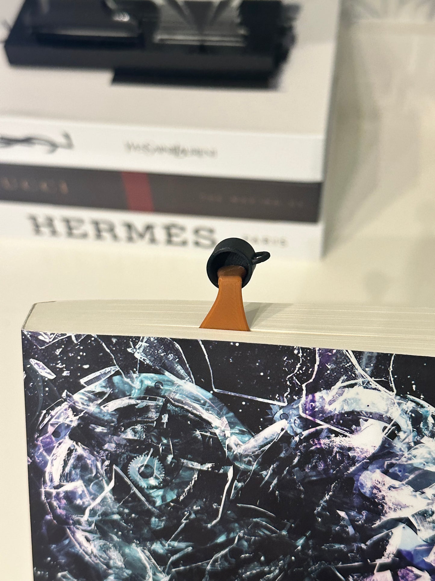 Set of 3 Spilled Coffee 3D Printed Bookmarks – Unique PLA Book Accessories, 5 Inch