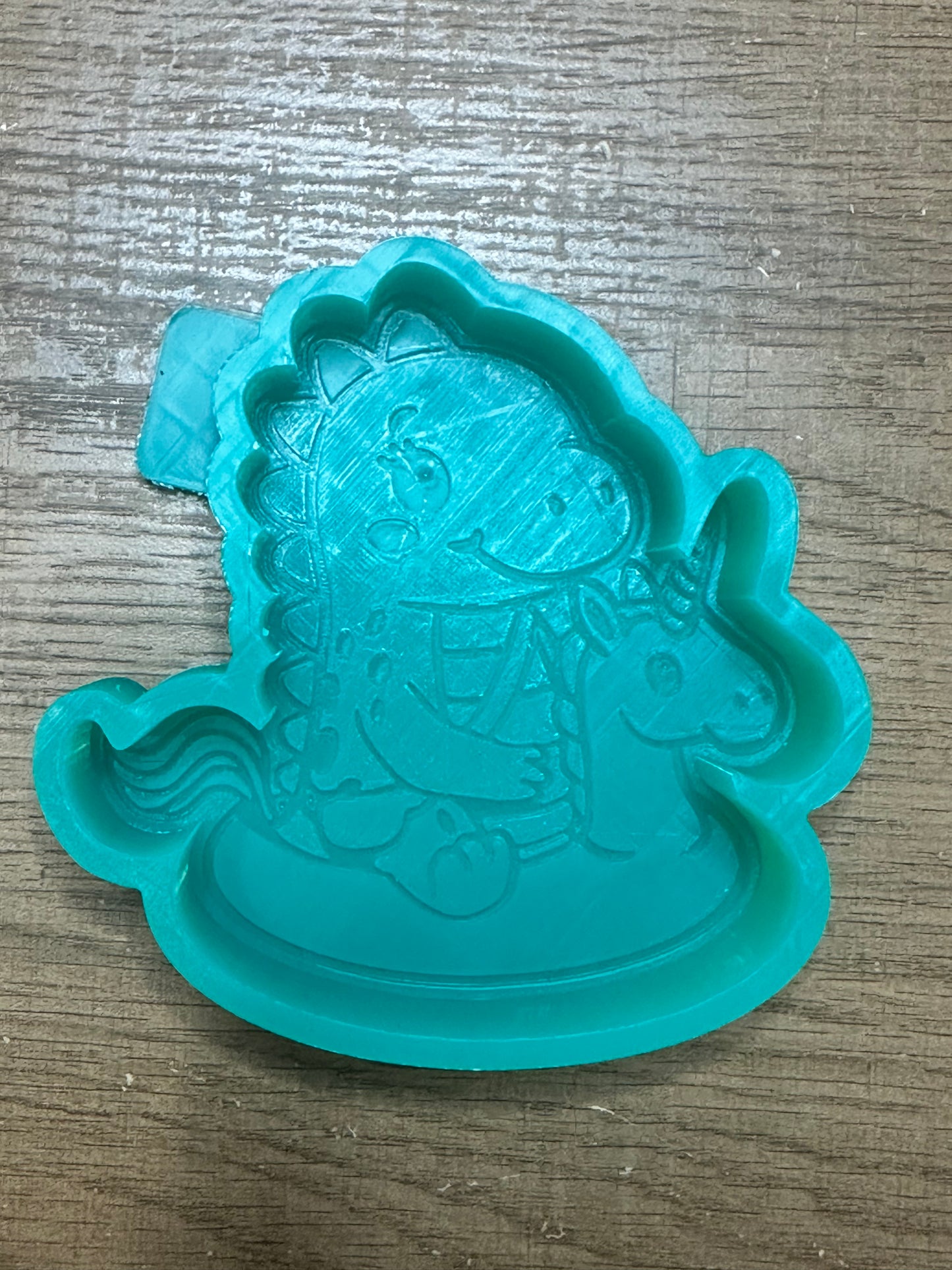 Dinosaur on Unicorn Float Freshie Mold  Cute Summer Car Freshie Mold