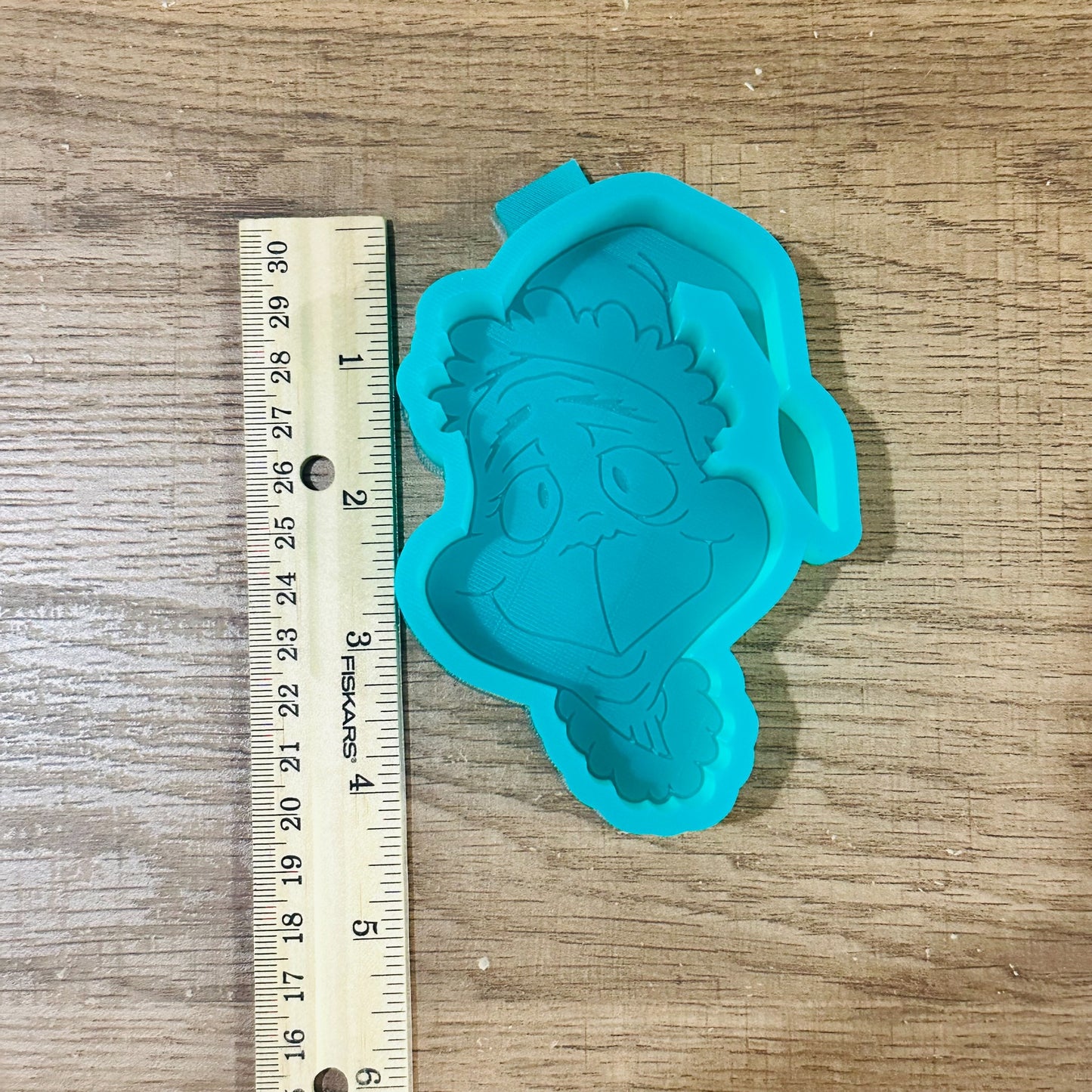 Grumpy Christmas Face Freshie Mold | Funny Holiday Car Freshie Mold | 3D Printed Silicone Mold for Aroma Beads & Resin Crafts