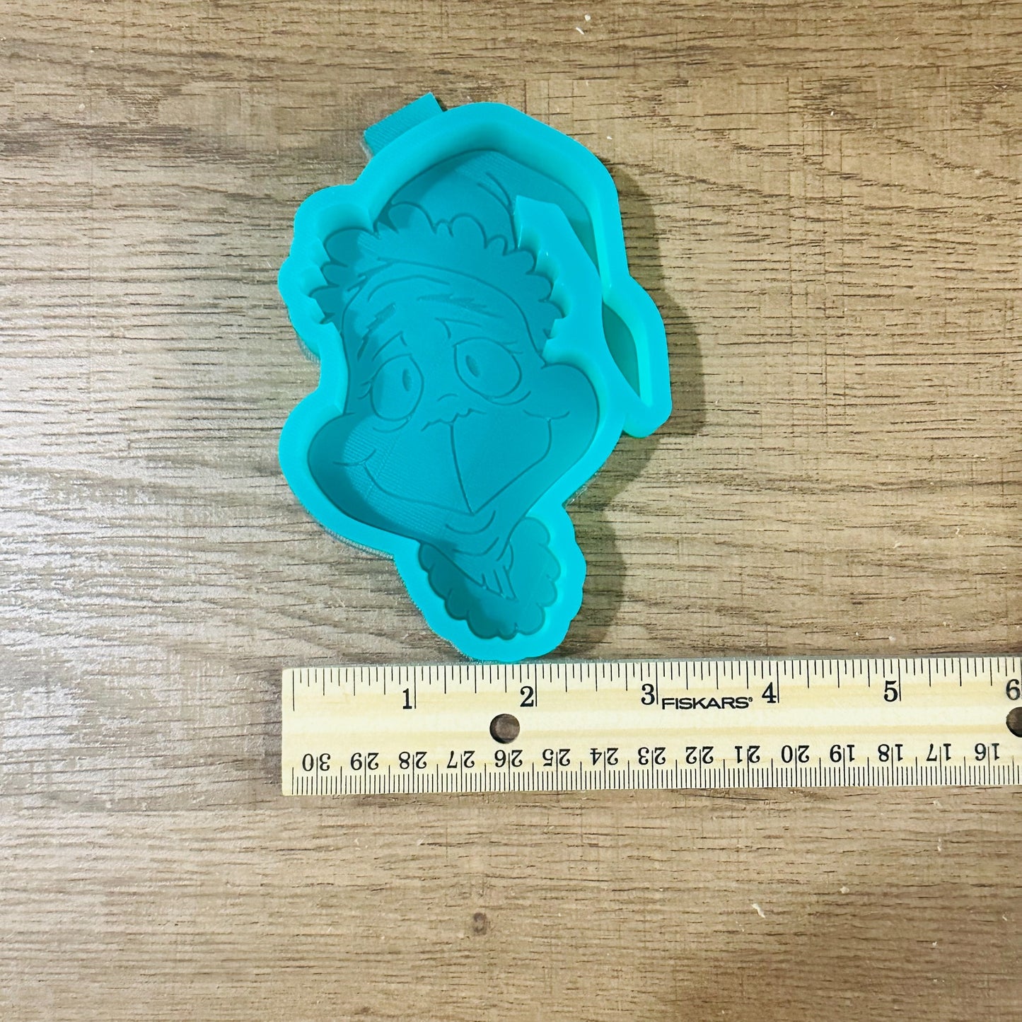 Grumpy Christmas Face Freshie Mold | Funny Holiday Car Freshie Mold | 3D Printed Silicone Mold for Aroma Beads & Resin Crafts