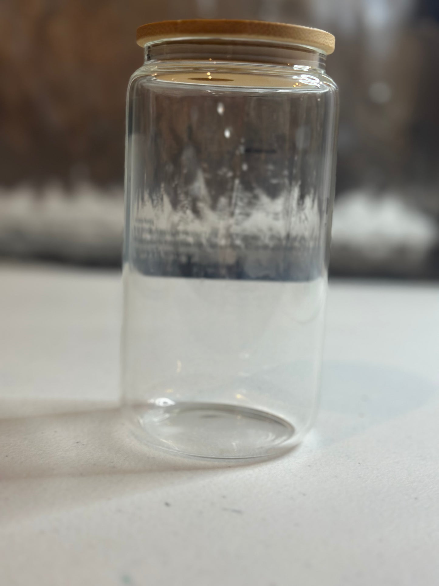 Teacher Libby Glass – 16oz “Letter of the Week / Sight Word” Cup with Bamboo Lid & Straw