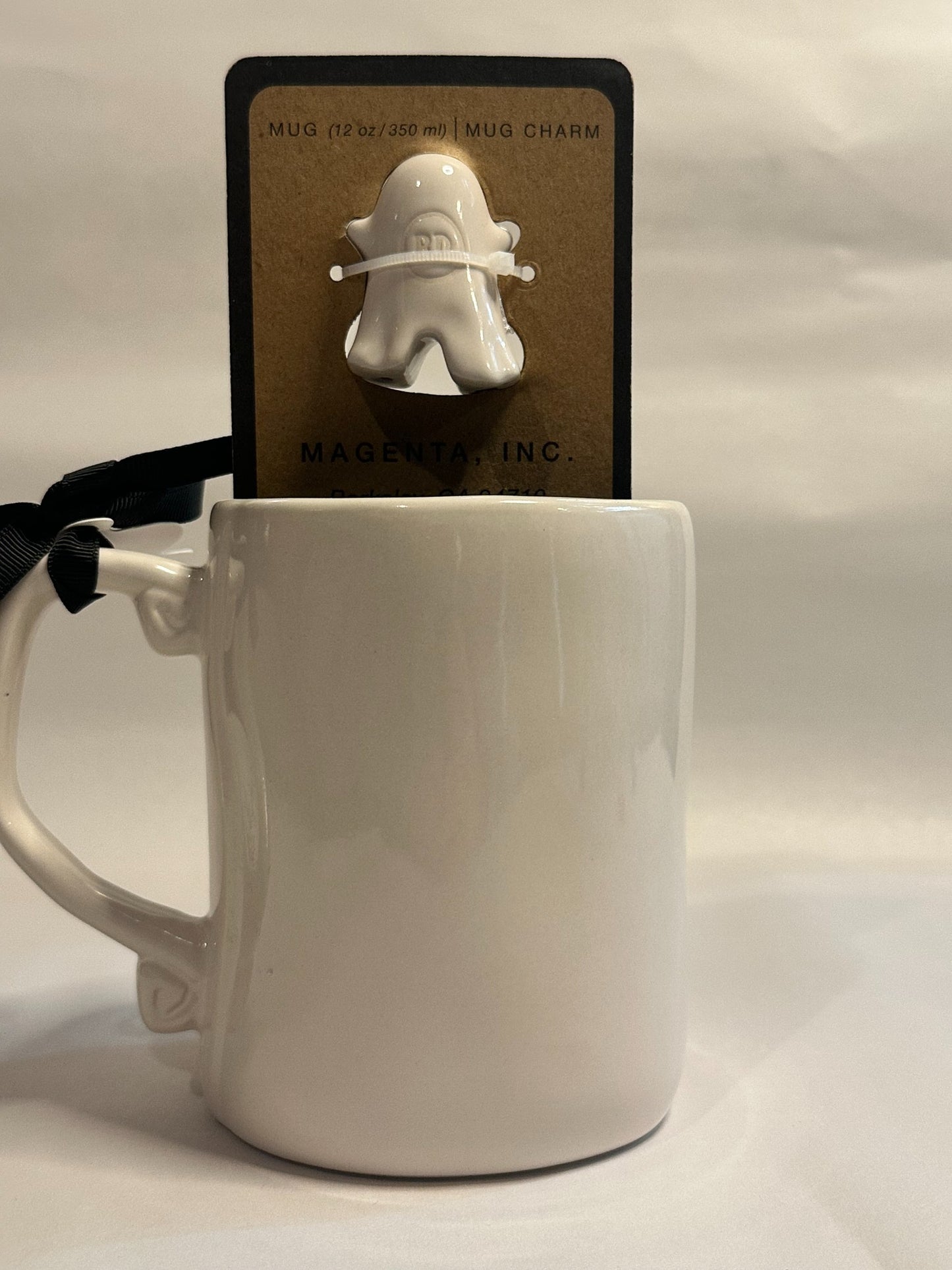 Rae Dunn “If You’ve Got It, Haunt It” 12oz Mug with Ghost Charm – Artisan Collection by Magenta